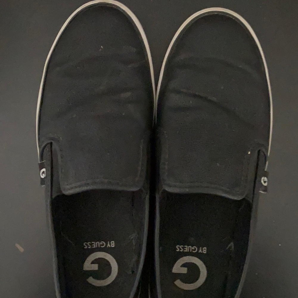 Leather slip ons